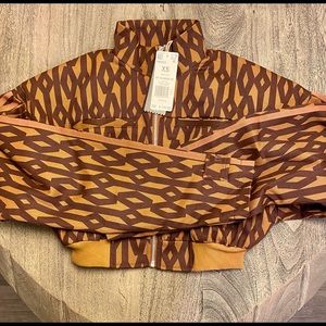 Ivy park monogram crop jacket